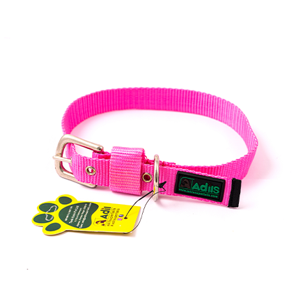 Adil's Nylon Dog Collar with Adjustable Metal Buckle – 1 Inch Wide