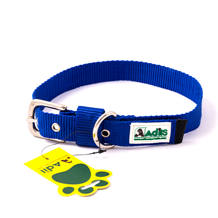 Adil's Nylon Dog Collar with Adjustable Metal Buckle – 1 Inch Wide