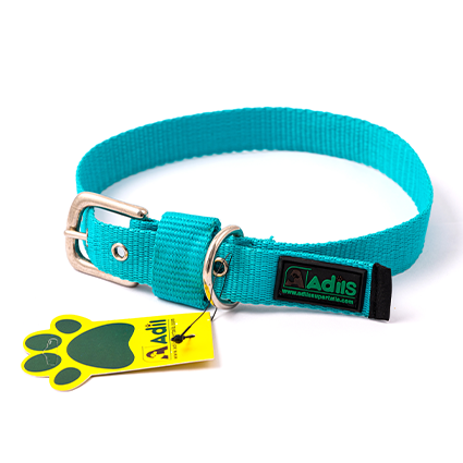 Adil's Nylon Dog Collar with Adjustable Metal Buckle – 1 Inch Wide