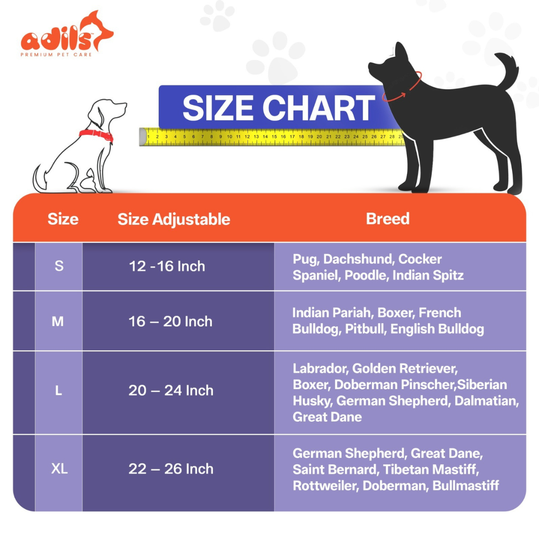 Adil's Multi-Color Cotton Dog Collars – Adjustable Collar with Metal Buckle & D-Ring (1 Inch Wide)